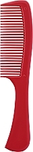 Fragrances, Perfumes, Cosmetics Comb with Handle, #5227, red - Deni Carte