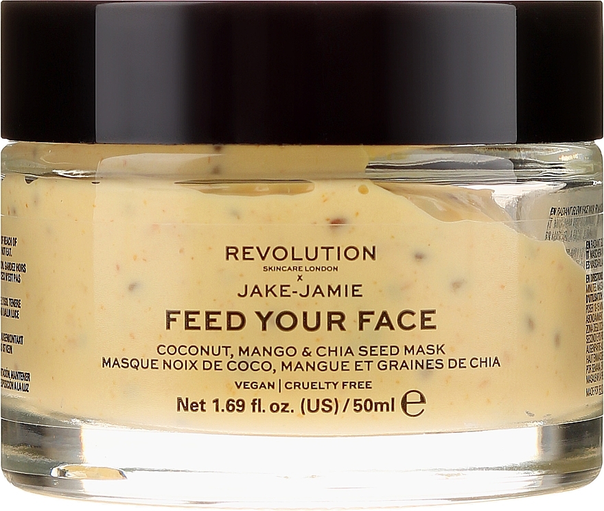 Radiance Mask - Makeup Revolution Skincare X Jake Jamie Feed Your Face Coconut, Mango & Chia Seed Mask — photo N2