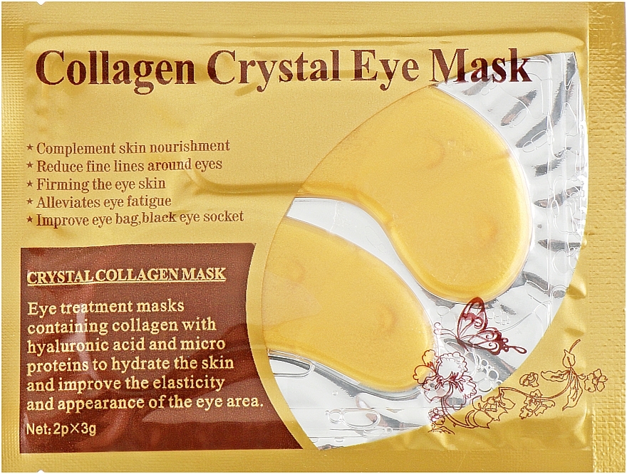 Anti-Aging Anti-Wrinkle Hydrogel Eye Patch with Collagen & Gold - Veronni Collagen Crystal Eye Mask — photo N1