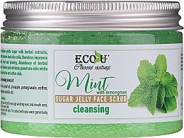 Cleansing Face Scrub with Mint & Sugar Jelly - Eco U Cleansing Mint Sugar Jelly Face Scrub — photo N2