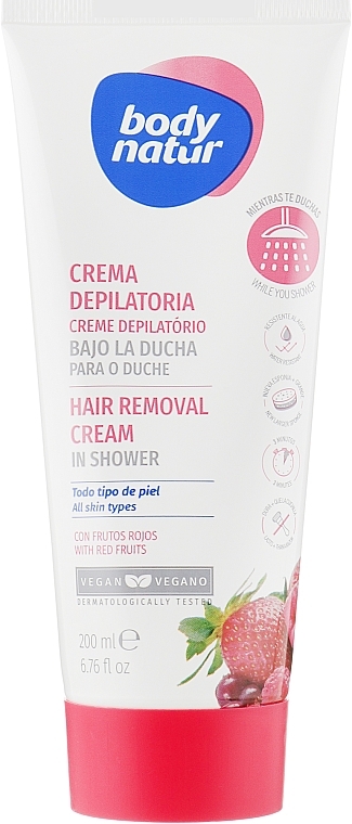 Shower Depilation Cream - Body Natur In-Shower Hair Removal Cream — photo N2