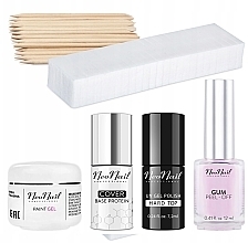 Set - NeoNail Professional Baby Boomer Set (top/7,2ml + base/7,2ml + gel/5ml + gum/12ml + sponge/25pc + sticks/10pc) — photo N3