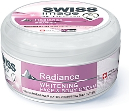 Fragrances, Perfumes, Cosmetics Whitening Face & Body Cream - Swiss Image Radiance Whitening Face & Body Cream