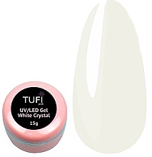 Fragrances, Perfumes, Cosmetics Nail Extension Gel - Tufi Profi UV/LED Gel White Crystal