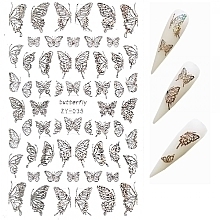 Fragrances, Perfumes, Cosmetics Butterflies Nail Stickers - Deni Carte