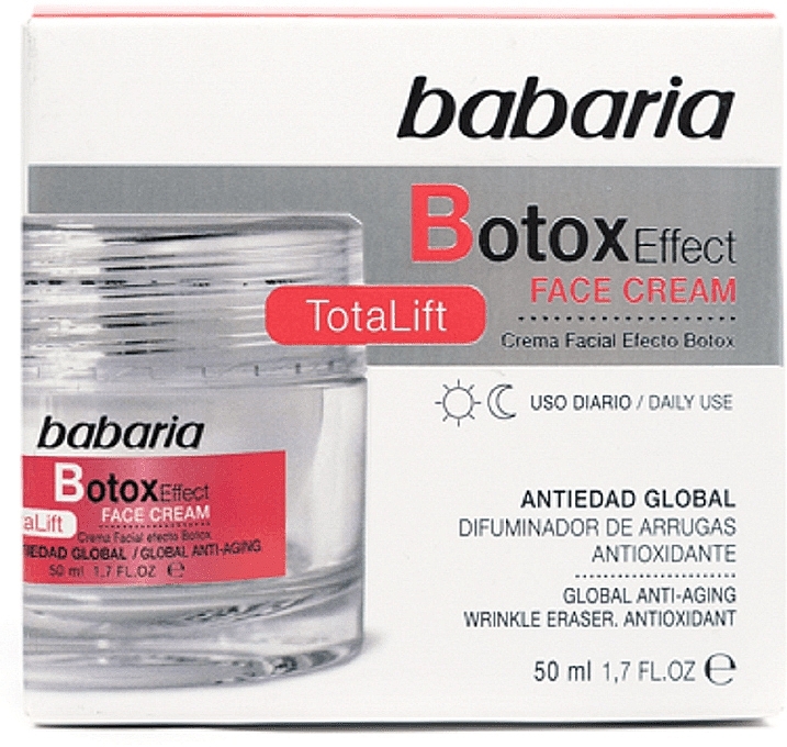 Lifting Face Cream - Babaria Botox Effect Total Lift Face Cream — photo N2