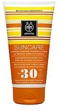 Fragrances, Perfumes, Cosmetics Face & Body Sun Milk SPF 30 - Apivita Sunscreen Face&Body Milk