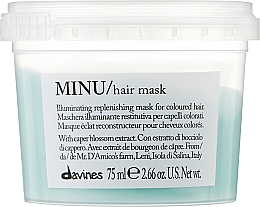 Fragrances, Perfumes, Cosmetics Shine & Color Preserving Hair Mask - Davines Minu Mask 