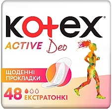 Super Thin Daily Liners, 48 pcs - Kotex Active Deo — photo N3