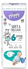 Baby Diapers 15+ kg, size 6 Junior Extra, 48 pcs - Bella Baby Happy Soft & Delicate — photo N1