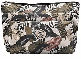 Fragrances, Perfumes, Cosmetics Cosmetic Bag - Gillian Jones 3 Room Cosmetics Bag Leaf Print