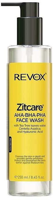 Face Cleansing Gel - Revox Zitcare AHA BHA PHA Facial Cleansing Gel — photo N1