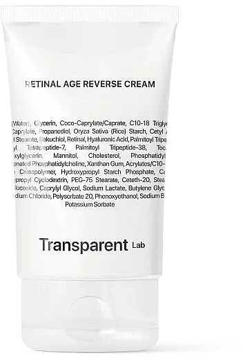 Anti-Aging Face Cream with Retinal & Bakuchiol - Transparent Lab Retinal Age Reverse Cream — photo N1