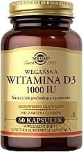 Vitamin D3 1000 IU Dietary Supplement for Vegans - Solgar Vitamin D3 1000IU — photo N1