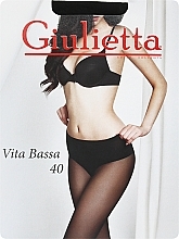 Tights "Vita Bassa" 40 Den, nero - Giulietta — photo N1