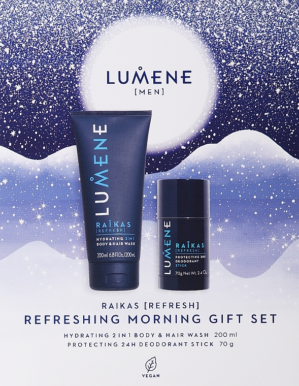 Set - Lumene Men Raikas Refreshing Morning Gift Set — photo N1