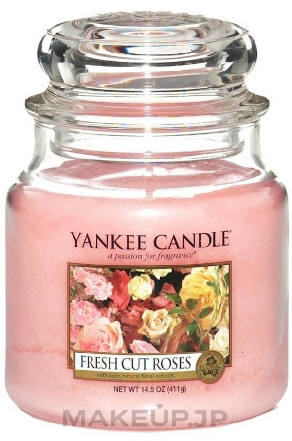 Fresh Cut Roses Scented Candle - Yankee Candle Fresh Cut Roses — photo 411 g