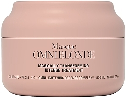 Fragrances, Perfumes, Cosmetics Mask for Damaged, Colored and Blonde Hair - Omniblonde Magically Transforming Intense Treatment Masque