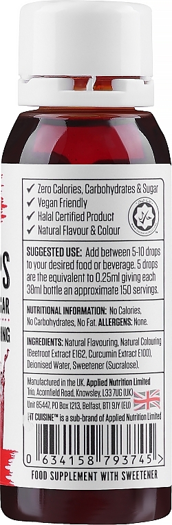 Natural Food Flavouring "Strawberry" - Applied Nutrition Flavo Drops Strawberry — photo N2