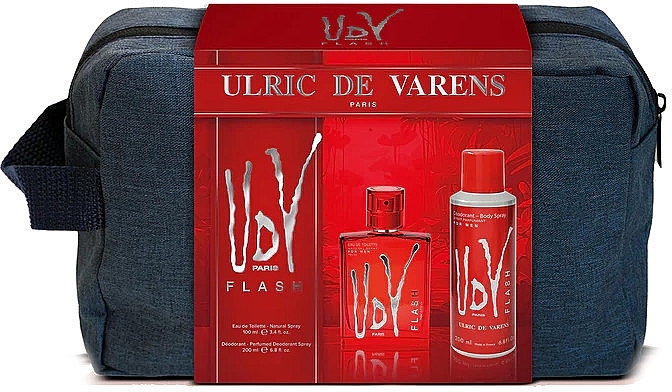 Ulric de Varens UDV Flash	 - Set (edt/100ml + deo/200ml + bag)	 — photo N1