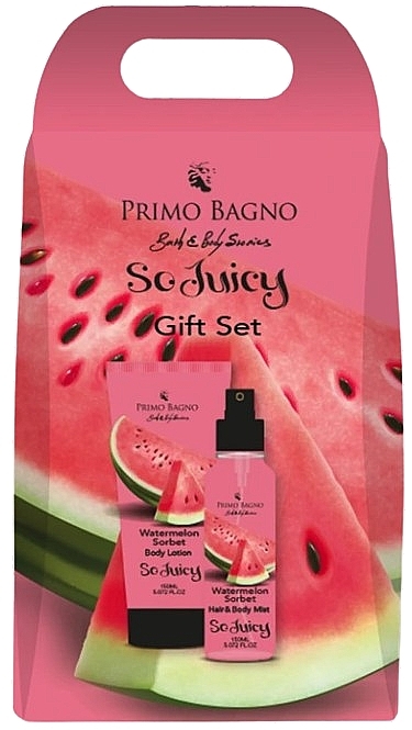 Watermelon Sorbet Set - Primo Bagno Watermelon Sorbet Gift Set (b/lot/150ml + h/b/mist/150ml) — photo N1