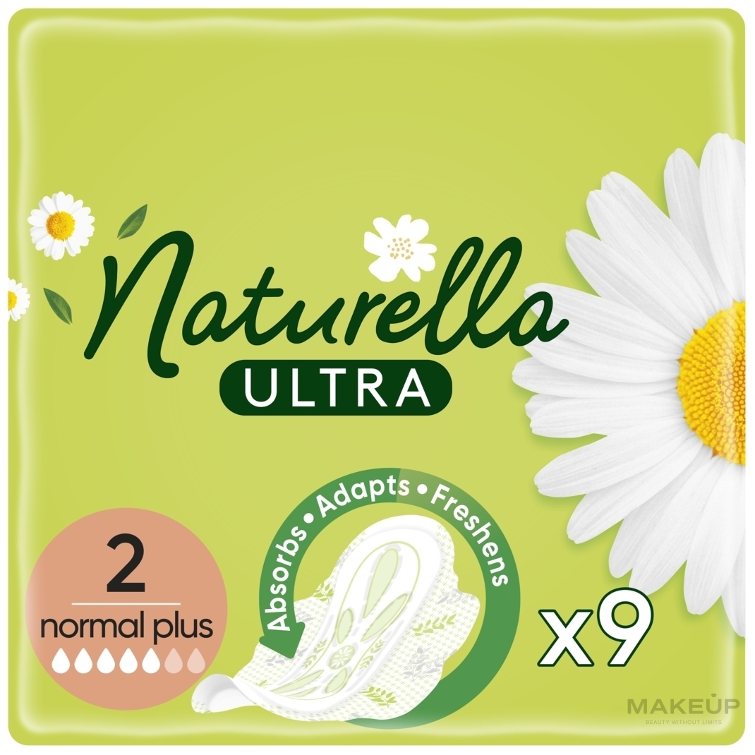 Pantiliners with Wings, 9pcs - Naturella Ultra Normal Plus — photo 9 szt.