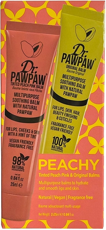 Set - Dr. Pawpaw Peachy Gift Set (l/balm/25ml*2)	 — photo N1