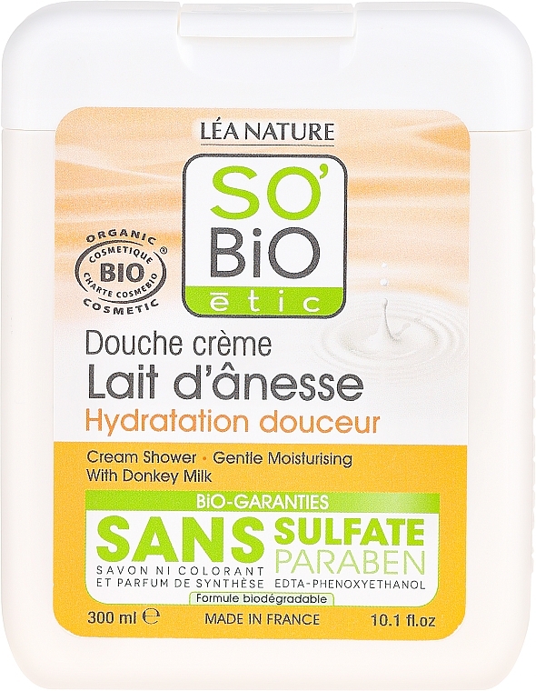 Shower Cream with Donkey Milk - So'Bio Etic Cream Shower — photo N1