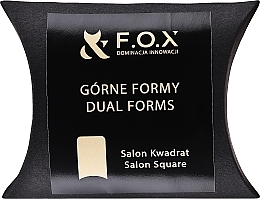 Fragrances, Perfumes, Cosmetics Nail Extension Top Forms, square - F.O.X Dual Forms Salon Square