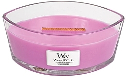 Fragrances, Perfumes, Cosmetics Scented Candle in Glass - WoodWick Hearthwick Flame Ellipse Candle Flower Garden