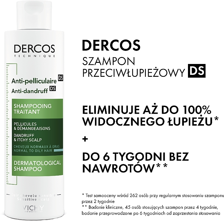 Anti-Dandruff Shampoo for Normal & Oily Hair - Vichy Dercos Anti-Pelliculaire Anti-Dandruff Shampooing — photo N2