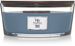 Scented Candle in Glass - Woodwick Ellipse Candle Tempest — photo N1