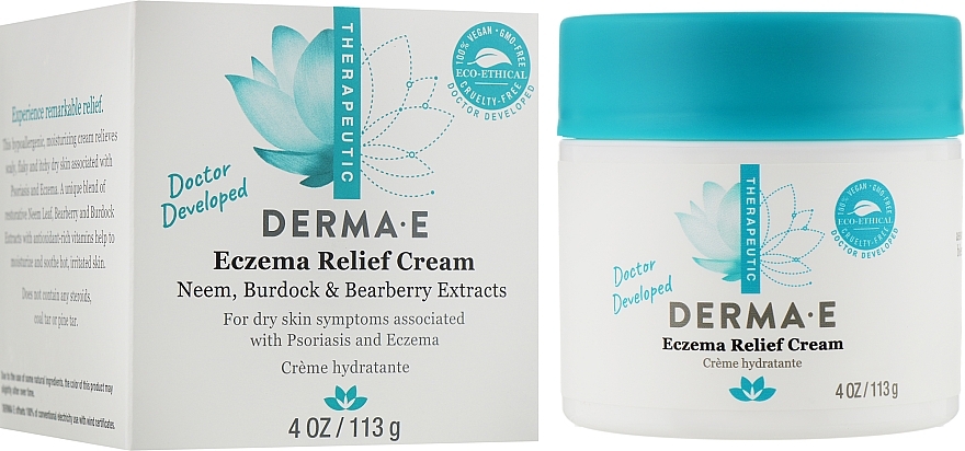Anti Eczema & Psoriasis Cream - Derma E Therapeutic Topicals Psorzema Cream — photo N2