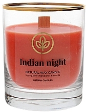 Fragrances, Perfumes, Cosmetics Decorative Candle in Glass, 8x9.5cm - Artman Indian Night