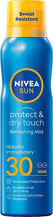 Sunscreen Spray SPF30 - NIVEA Sun Protect & Dry Touch Refreshing Mist SPF30 — photo N1