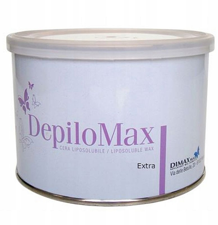 Depilatory Wax, in a jar, green - DimaxWax DepiloMax Liposoluble Green Wax Extra — photo N1