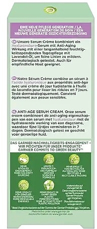 Anti-Aging Face Cream-Serum with Hyaluronic Acid - Garnier Bio 2in1 Anti-Age Serum Cream With Hyaluronic Acid — photo N5