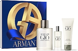 Fragrances, Perfumes, Cosmetics Giorgio Armani Acqua di Gio - SET (edt 100ml+a/sh balm 75ml + sh/gel 75ml)