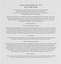 Set - Medik8 The CSA Philosophy Kit Eye Edition (serum/7ml + cr/15ml + serum/7ml + cleanser/30ml) — photo N7