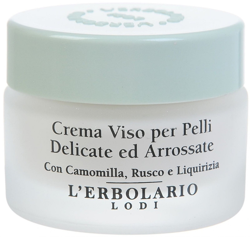 Chamomile, Needles & Licorice Cream for Sensitive Skin - L'erbolario Crema Viso per Pelli Delicate ed Arrossate Con Camomilla/Rusco/Liquirizia — photo N2