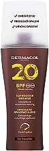 Fragrances, Perfumes, Cosmetics Protective Tan Accelerating Lotion - Dermacol Tan Booster Sun Milk SPF 20