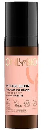 Anti-Aging Eye Cream with Caffeine - Only Bio Anti Age Elixir — photo N1