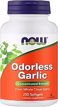 Odorlees Garlic Extract, softgels - Now Foods Odorlees Garlic Softgels — photo N1