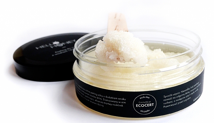 Salted Body Scrub with Bee Wax and Collagen - Lullalove Salt Body Scrub With Beeswax And Collagen — photo N2