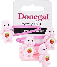 Fragrances, Perfumes, Cosmetics Hair Clip & Tie Set, FA-5663+1, pink - Donegal