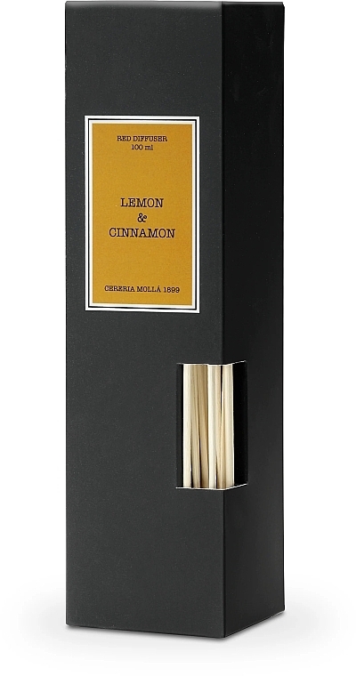 Lemon & Cinnamon Fragrance Diffuser - Cereria Molla Lemon & Cinnamon Reed Diffuser — photo N2