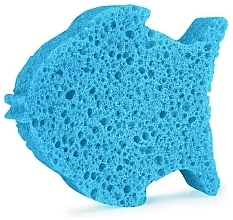 Kids Reusable Foaming Bath Sponge 'Fish' - Spongelle Animals Sponge Fish Body Wash Infused Buffer — photo N2