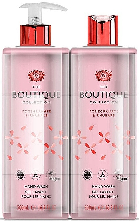 Set - Grace Cole Boutique Pomegranate & Rhubarb Hand Wash Refill Pack (2xh/wash/500ml)  — photo N1