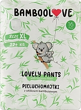 Fragrances, Perfumes, Cosmetics Bamboo Diapers-Panties, XL (12+ kg), 16 pcs - Bamboolove Lovely Pants