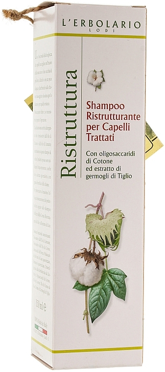 Repairing Shampoo for Colored Hair - L'erbolario Shampoo Ristrutturante per Capelli Trattati — photo N2